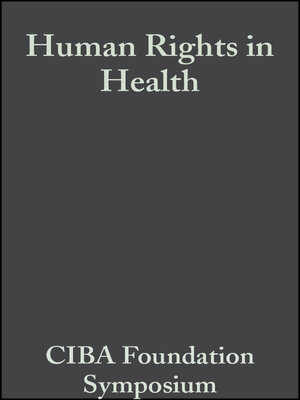 cover image of Human Rights in Health
